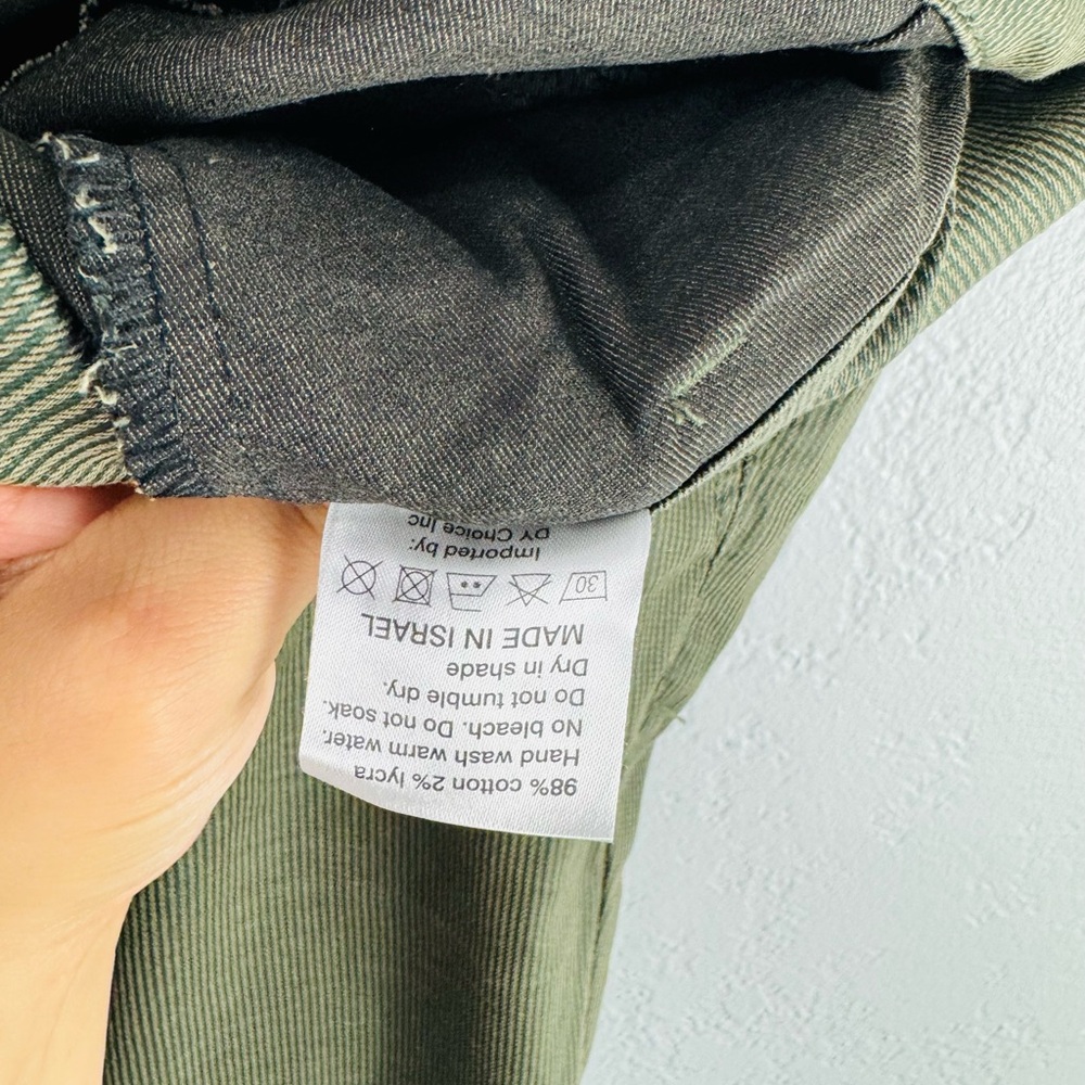 Bevy Flog Dafna Green stripe Pants size 24 - Picture 7 of 7